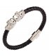MJ025 - Skull braided magnetic buckle bracelet